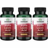 Swanson Alpha Lipoic Acid bottle for daily support of normal energy metabolism.