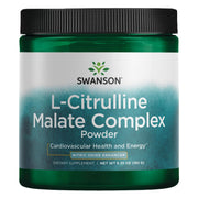 Swanson Amino Acid L-Citrulline Malate Complex powder tub ready for mixing to boost daily energy