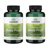 Swanson Amla Full Spectrum bottle label, trusted Ayurvedic supplement for daily vitality