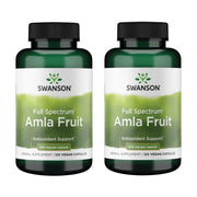Swanson Amla Full Spectrum bottle label, trusted Ayurvedic supplement for daily vitality