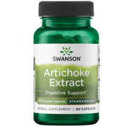 Swanson Artichoke 250mg bottle with capsules suggesting digestive support potential
