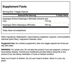Swanson Asparagus Extract capsules highlight convenient, easy-to-swallow wellness support.