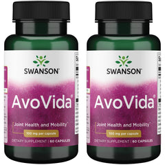 Swanson Avovida bottle of capsules for everyday flexibility and comfort.