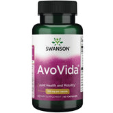 Swanson Avovida bottle front view with capsules for daily mobility support.