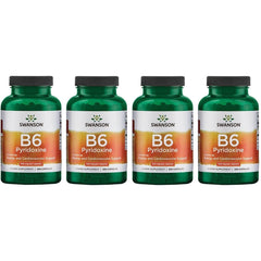 Swanson B6 Pyridoxine capsule for energy metabolism and heart health