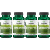 Swanson Berberine 400 mg bottle front displaying label for wellness support.