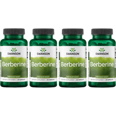 Swanson Berberine 400 mg bottle front displaying label for wellness support.