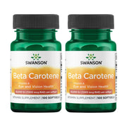 Swanson Beta-Carotene bottle close-up highlighting eye health support