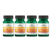 Swanson Beta-Carotene bottle label showing eye health support and antioxidant protection.