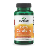 Swanson Beta-Carotene softgels bottle illustrating antioxidant support for skin and eyes