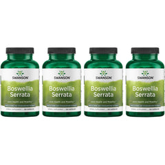 Swanson Boswellia Serrata bottle label closeup showing standardized extract for joint support