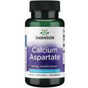 Swanson Calcium Aspartate bottle label front shows daily wellness focus and trust