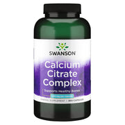 Swanson Calcium Citrate Complex bottle-front for bone support and everyday use