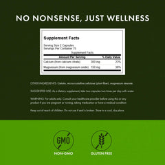 Swanson Calcium Citrate Plus Magnesium label close-up highlighting essential minerals.