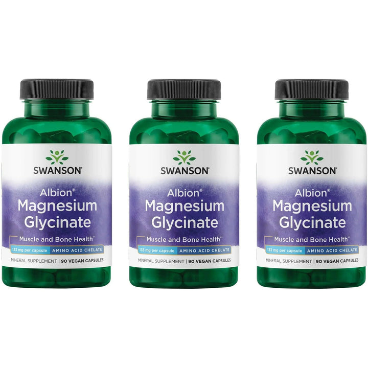 Swanson Chelated Magnesium 133 mg bottle label showing mineral content for daily support