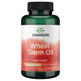 Swanson cold-pressed wheat germ oil bottle supports daily vitamin E intake
