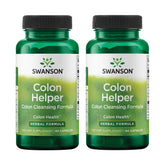 Swanson Colon Helper bottle showing herbal capsules for digestive support.