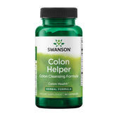 Swanson Colon Helper bottle with label showing digestive support and natural ingredients.