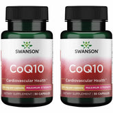 Swanson CoQ10 200 mg bottle front showing packaging and energy support potential.