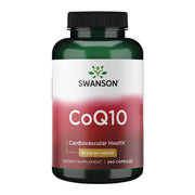 Swanson CoQ10 30 mg bottle front view highlights full spectrum plant-based formula for daily wellness