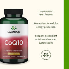 Swanson CoQ10 pour demonstrates simple daily intake