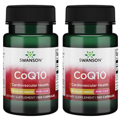 Swanson CoQ10 Mini Cap 10 mg bottle view supports daily cardiovascular wellness