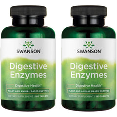 Swanson Digestive Enzymes bottle image supports digestion and nutrient absorption.