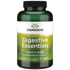 Swanson Digestive Essentials bottle front promotes trusted digestive support.