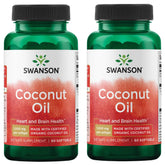 Swanson EFAs Coconut Oil softgels bottle supports daily essential fatty acids intake.