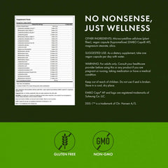 Swanson Epic-Pro label detail highlighting 25 strains and benefits