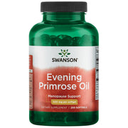 Swanson Evening Primrose Oil bottle with high-GLA for skin moisture.