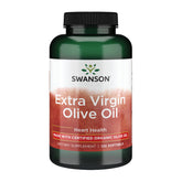 Swanson extra virgin olive oil bottle label highlights organic quality for daily heart-friendly routines.