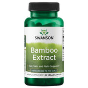 Swanson Extracto de Bambú para cabello y uñas, apoyo potencial a fortaleza capilar.