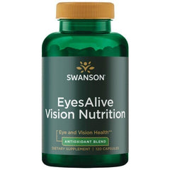 Swanson Eyesalive GMP-compliant packaging and non-GMO formulation.