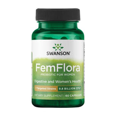 Swanson FemFlora bottle front for daily feminine balance