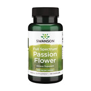 Swanson Flor de la Pasión cápsulas frente: favorece descanso natural y relajación
