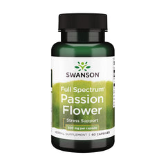 Swanson Flor de la Pasión cápsulas frente: favorece descanso natural y relajación