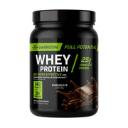 Swanson Full Potential Whey Chocolate bottle ready for daily fueling and workouts