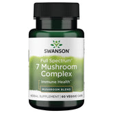 Swanson Full Spectrum 7 Mushroom bottle front for daily wellness.