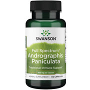 Swanson Full Spectrum Andrographis Paniculata bottle for immune support.