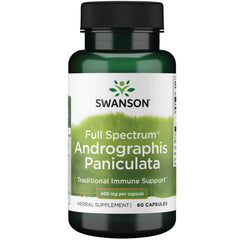 Swanson Full Spectrum Andrographis Paniculata bottle for immune support.