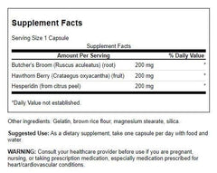 Swanson Full Spectrum Herbal Circulatory Care capsules support comfortable circulation during daily activities