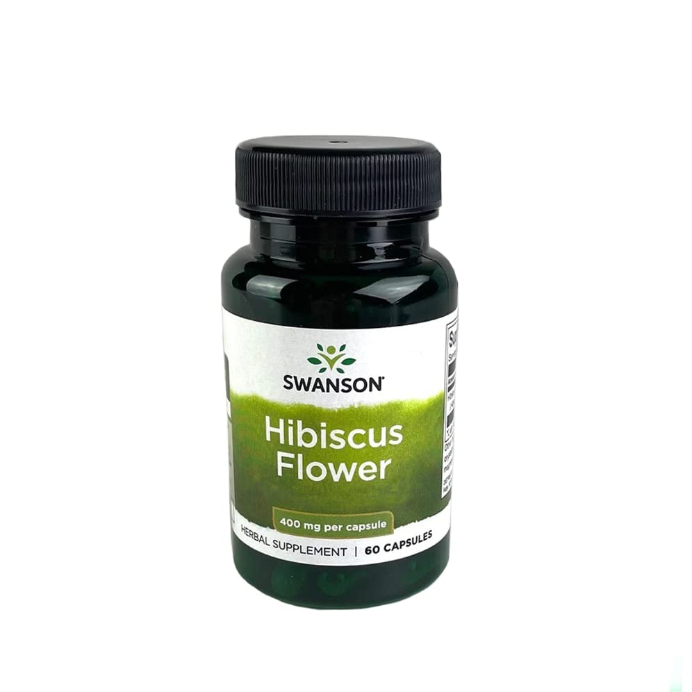 Swanson hibiscus full-spectrum bottle highlights natural heart support in a trusted herbal formula.