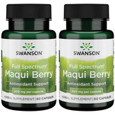 Swanson Full Spectrum Maqui Berry bottle front view for daily wellness support.