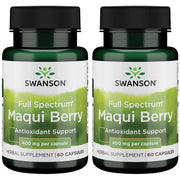 Swanson Full Spectrum Maqui Berry bottle front view for daily wellness support.