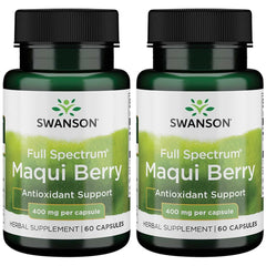 Swanson Full Spectrum Maqui Berry bottle front view for daily wellness support.