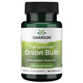 Swanson Full Spectrum Onion capsules in a bottle for everyday wellness.