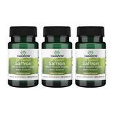 Swanson Full Spectrum Saffron bottle with capsules for mood support.