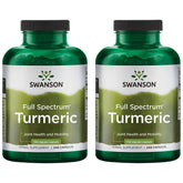 Swanson Full Spectrum Turmeric capsules pour showing joint support potential