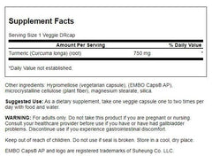 Closeup of Swanson turmeric capsules highlighting vegan, vegetarian formula for daily wellness.